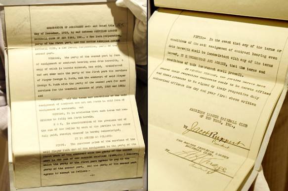 Babe-Ruth-1919-Yankees-Contract
