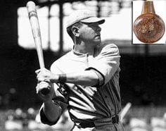 babe ruth home run bat 1918