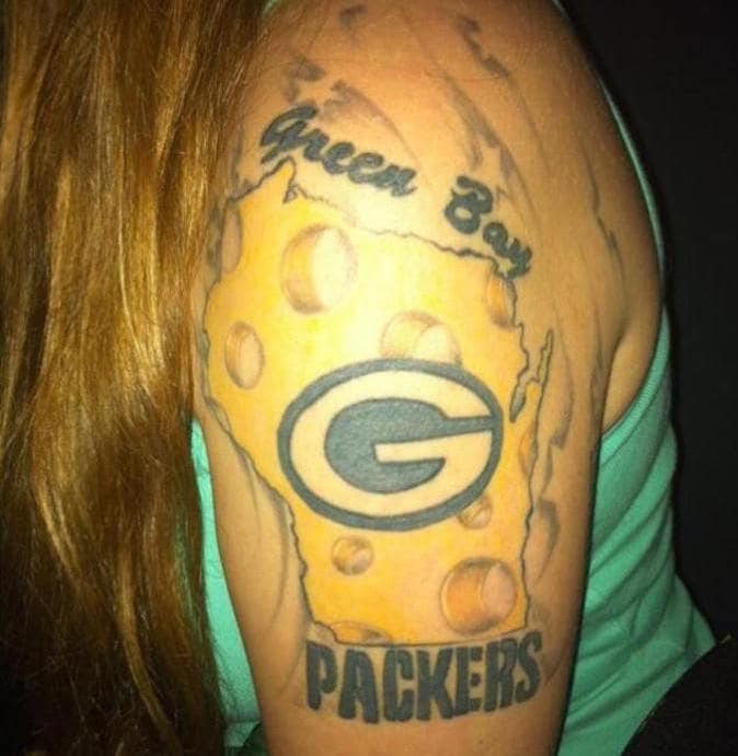 green bay packers tattoo
