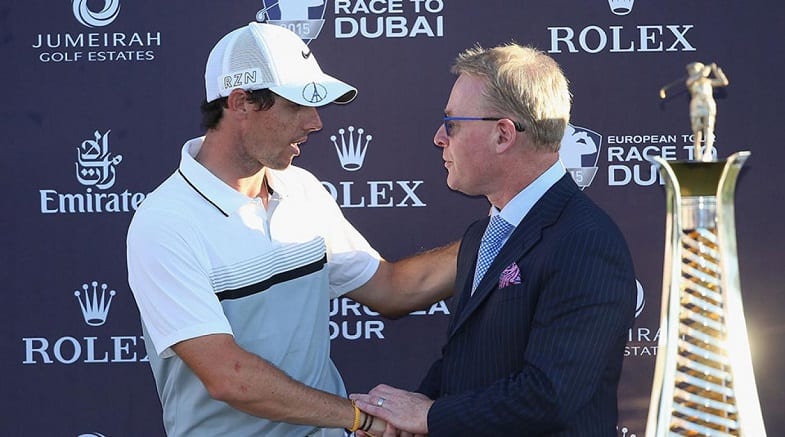 Keith Pelley and McIlroy